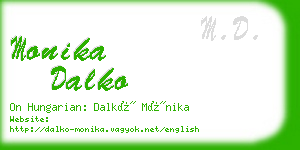 monika dalko business card